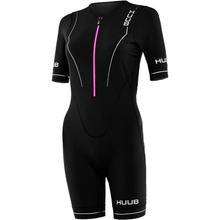 2024 Huub Frauen Aura Long Course Tri Suit AURLCS - Black / Lila